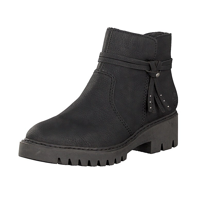 Botas Rieker 71482-00 Para Mulher - Pretas